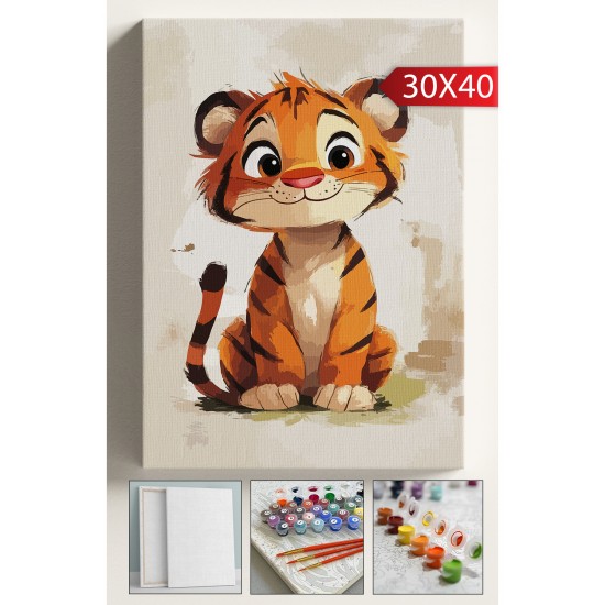 Sayılarla Boyama Seti Numaralı Tuval Fırça Boya 30x40 Cm - MİNİK KAPLAN Sayılarla Boyama Seti Numaralı Tuval Fırça Boya 30x40 Cm - MİNİK KAPLAN