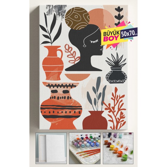Sayılarla Boyama Seti Numaralı Tuval Fırça Boya Dahil Kasnaklı Set 50x70 Cm - TOPUZ KADIN Sayılarla Boyama Seti Numaralı Tuval Fırça Boya Dahil Kasnaklı Set 50x70 Cm - TOPUZ KADIN