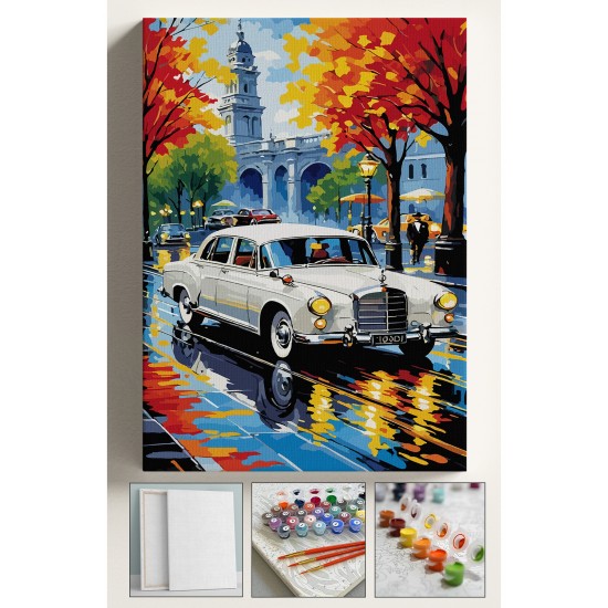 Sayılarla Boyama Seti Çerçeveli Hobi Seti Tuval Fırça Boya Kasnaklı Set 40x50 Cm Bahçeli Merco Sayılarla Boyama Seti Çerçeveli Hobi Seti Tuval Fırça Boya Kasnaklı Set 40x50 Cm Bahçeli Merco