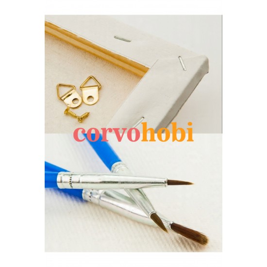 Çocuk Sayılarla Boyama Numaralı Tuval Seti Fırça Boya Dahil 40x50 Cm STİCK MAVİ Çocuk Sayılarla Boyama Numaralı Tuval Seti Fırça Boya Dahil 40x50 Cm STİCK MAVİ