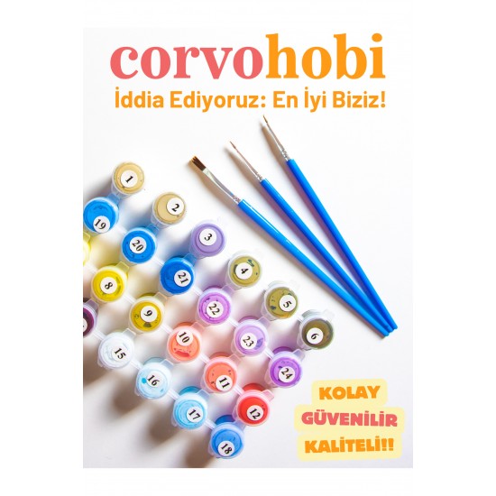 Sayılarla Boyama Seti Numaralı Tuval Fırça Boya Dahil Kasnaklı Set 50x70 Cm - YEŞİL ÇİÇEK KADIN Sayılarla Boyama Seti Numaralı Tuval Fırça Boya Dahil Kasnaklı Set 50x70 Cm - YEŞİL ÇİÇEK KADIN