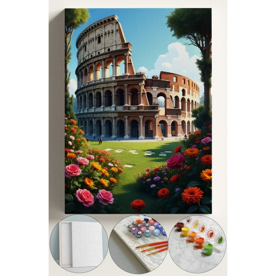 Sayılarla Boyama Seti Numaralı Tuval Fırça Boya 40x50 Cm - Kolezyum Sayılarla Boyama Seti Numaralı Tuval Fırça Boya 40x50 Cm - Kolezyum