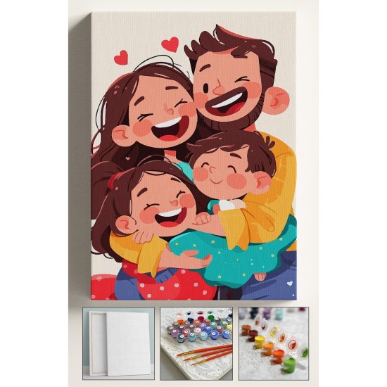 Sayılarla Boyama Tuval Seti Fırça Boya Dahil (Çıtalı) 40x50 CM - AİLE ANNELER GÜNÜ Sayılarla Boyama Tuval Seti Fırça Boya Dahil (Çıtalı) 40x50 CM - AİLE ANNELER GÜNÜ