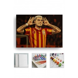 Sayılarla Boyama Seti Numaralı Tuval Fırça Boya Dahil Kasnaklı Set 40x50 Cm - İCOPAŞA