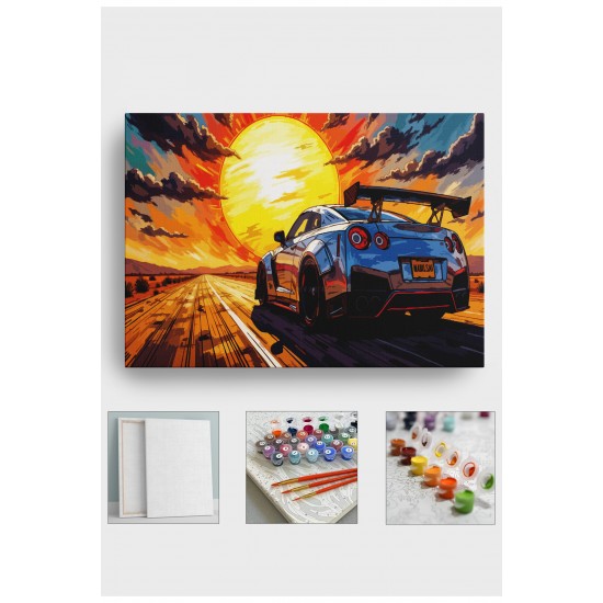 Sayılarla Boyama Çerçeveli Hobi Seti Numaralı Tuval Fırça Boya Dahil Kasnaklı 40X50 Cm YENİSSAN Sayılarla Boyama Çerçeveli Hobi Seti Numaralı Tuval Fırça Boya Dahil Kasnaklı 40X50 Cm YENİSSAN