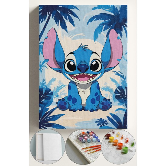 Çocuk Sayılarla Boyama Numaralı Tuval Seti Fırça Boya Dahil 40x50 Cm STİCK MAVİ Çocuk Sayılarla Boyama Numaralı Tuval Seti Fırça Boya Dahil 40x50 Cm STİCK MAVİ