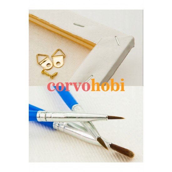 Çocuk Sayılarla Boyama Numaralı Tuval Seti Fırça Boya Dahil 40x50 Cm STİCK ORMAN Çocuk Sayılarla Boyama Numaralı Tuval Seti Fırça Boya Dahil 40x50 Cm STİCK ORMAN