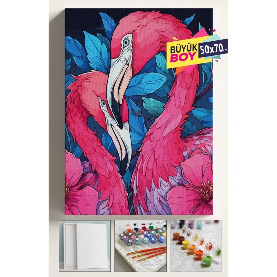 Sayılarla Boyama Seti Numaralı Tuval Fırça Boya Dahil Kasnaklı Set 50x70 Cm - FLAMİNGO Sayılarla Boyama Seti Numaralı Tuval Fırça Boya Dahil Kasnaklı Set 50x70 Cm - FLAMİNGO