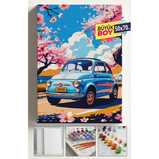 Sayılarla Boyama Seti Numaralı Tuval Fırça Boya Dahil Kasnaklı Set 50x70 Cm - 500L Sayılarla Boyama Seti Numaralı Tuval Fırça Boya Dahil Kasnaklı Set 50x70 Cm - 500L