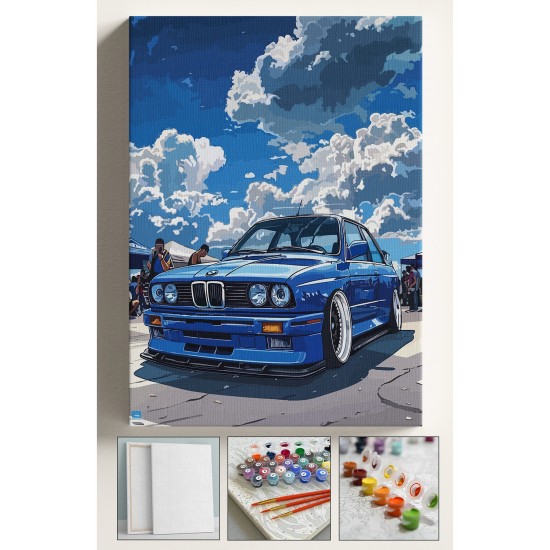 Sayılarla Boyama Tuval Seti Fırça Boya Dahil (çıtalı) 40x50 Cm E30 Sayılarla Boyama Tuval Seti Fırça Boya Dahil (çıtalı) 40x50 Cm E30