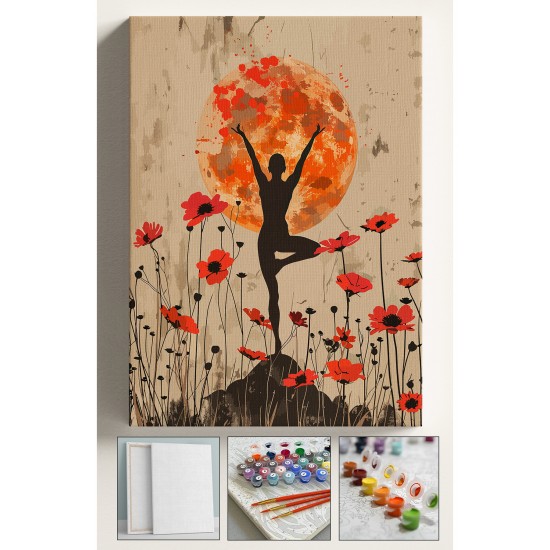 Sayılarla Boyama Tuval Seti Hobi Seti Kasnaklı Fırça Boya Dahil (çıtalı) 40x50 Cm Egzersiz Kadın Sayılarla Boyama Tuval Seti Hobi Seti Kasnaklı Fırça Boya Dahil (çıtalı) 40x50 Cm Egzersiz Kadın