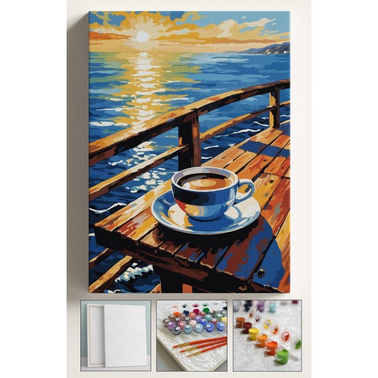Sayılarla Boyama Seti Numaralı Tuval Fırça Boya Dahil Kasnaklı Set 40x50 Cm - GÜNEŞ KAHVE Sayılarla Boyama Seti Numaralı Tuval Fırça Boya Dahil Kasnaklı Set 40x50 Cm - GÜNEŞ KAHVE