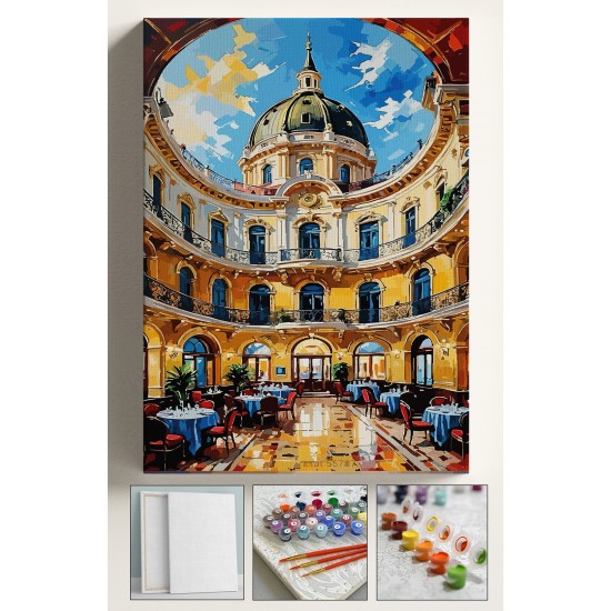 Sayılarla Boyama Seti Numaralı Tuval Fırça Boya Dahil Kasnaklı Set 40x50 Cm - ÇİÇEK PASAJI Sayılarla Boyama Seti Numaralı Tuval Fırça Boya Dahil Kasnaklı Set 40x50 Cm - ÇİÇEK PASAJI