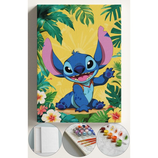 Çocuk Sayılarla Boyama Numaralı Tuval Seti Fırça Boya Dahil 40x50 Cm STİCK ORMAN Çocuk Sayılarla Boyama Numaralı Tuval Seti Fırça Boya Dahil 40x50 Cm STİCK ORMAN