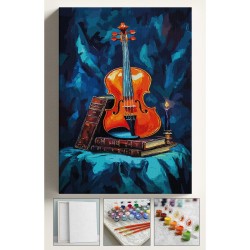 Sayılarla Boyama Seti Numaralı Tuval Fırça Boya 40x50 Cm - KEMAN