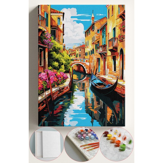 Sayılarla Boyama Seti Numaralı Tuval Fırça Boya 40x50 Cm - İTALYA Sayılarla Boyama Seti Numaralı Tuval Fırça Boya 40x50 Cm - İTALYA