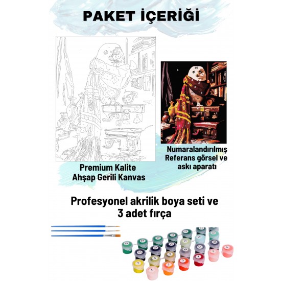 Sayılarla Boyama Seti Numaralı Tuval Fırça Boya 40x50 Cm - HARRYBAYKUŞ Sayılarla Boyama Seti Numaralı Tuval Fırça Boya 40x50 Cm - HARRYBAYKUŞ