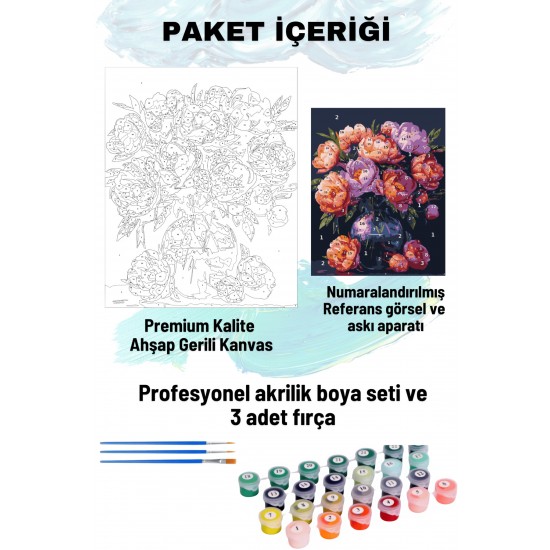 Sayılarla Boyama Seti Numaralı Tuval Fırça Boya 40x50 Cm - SÜMBÜL Sayılarla Boyama Seti Numaralı Tuval Fırça Boya 40x50 Cm - SÜMBÜL