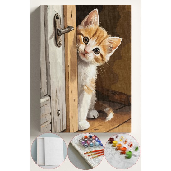 Sayılarla Boyama Seti Numaralı Tuval Fırça Boya 40x50 Cm - KAPIARKASIKEDİ Sayılarla Boyama Seti Numaralı Tuval Fırça Boya 40x50 Cm - KAPIARKASIKEDİ