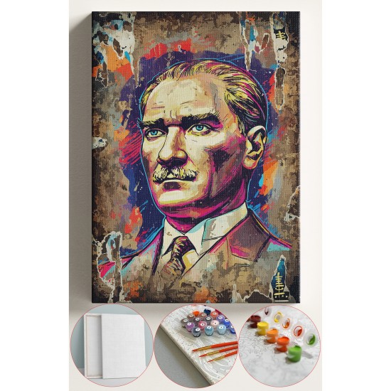 Sayılarla Boyama Seti Numaralı Tuval Fırça Boya 40x50 Cm - ATAM Sayılarla Boyama Seti Numaralı Tuval Fırça Boya 40x50 Cm - ATAM