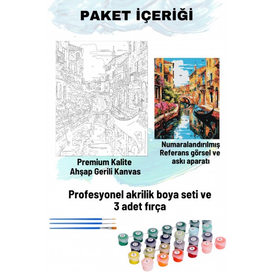 Sayılarla Boyama Seti Numaralı Tuval Fırça Boya 40x50 Cm - İTALYA Sayılarla Boyama Seti Numaralı Tuval Fırça Boya 40x50 Cm - İTALYA