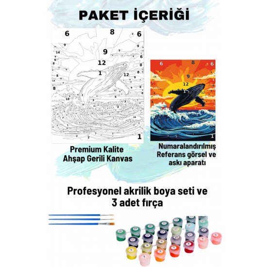 Sayılarla Boyama Seti Numaralı Tuval Fırça Boya 40x50 Cm Mobidik Sayılarla Boyama Seti Numaralı Tuval Fırça Boya 40x50 Cm Mobidik