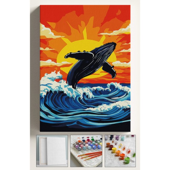 Sayılarla Boyama Seti Numaralı Tuval Fırça Boya 40x50 Cm Mobidik Sayılarla Boyama Seti Numaralı Tuval Fırça Boya 40x50 Cm Mobidik