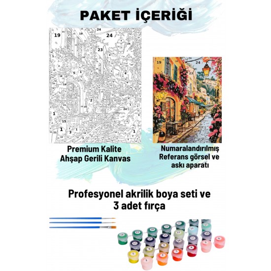 Sayılarla Boyama Seti Numaralı Tuval Fırça Boya 40x50 Cm Taksim Sokakları Sayılarla Boyama Seti Numaralı Tuval Fırça Boya 40x50 Cm Taksim Sokakları
