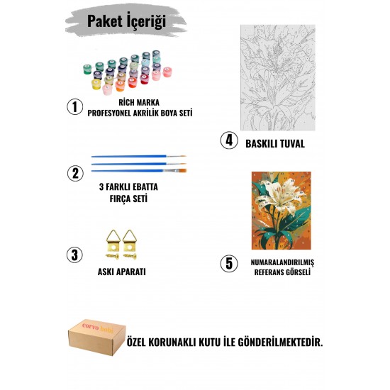 Sayılarla Boyama Seti Numaralı Tuval Fırça Boya Dahil Kasnaklı Set 50x70 Cm - YILDIZLI GECE KOLEZYUM Sayılarla Boyama Seti Numaralı Tuval Fırça Boya Dahil Kasnaklı Set 50x70 Cm - YILDIZLI GECE KOLEZYUM