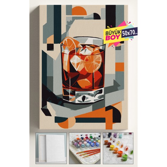 Sayılarla Boyama Seti Numaralı Tuval Fırça Boya Dahil Kasnaklı Set 50x70 Cm - VİSKİ Sayılarla Boyama Seti Numaralı Tuval Fırça Boya Dahil Kasnaklı Set 50x70 Cm - VİSKİ