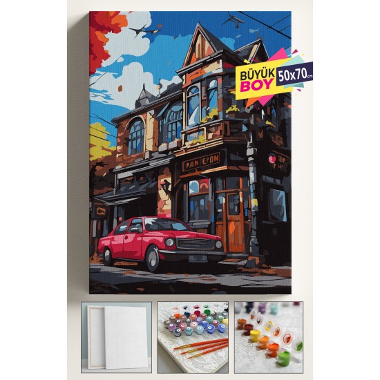 Sayılarla Boyama Seti Numaralı Tuval Fırça Boya Dahil Kasnaklı Set 50x70 Cm - LONDRA EV ARABA Sayılarla Boyama Seti Numaralı Tuval Fırça Boya Dahil Kasnaklı Set 50x70 Cm - LONDRA EV ARABA