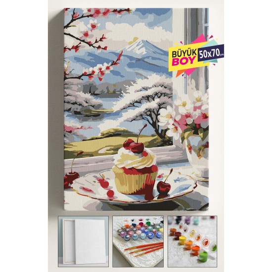 Sayılarla Boyama Seti Numaralı Tuval Fırça Boya Dahil Kasnaklı Set 50x70 Cm - PASTA Sayılarla Boyama Seti Numaralı Tuval Fırça Boya Dahil Kasnaklı Set 50x70 Cm - PASTA