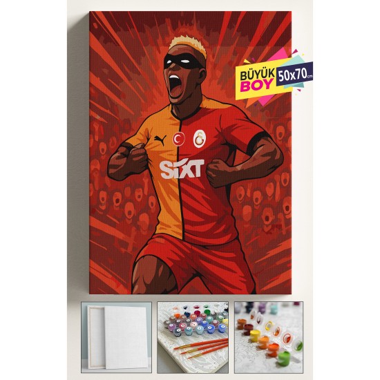 Sayılarla Boyama Seti Numaralı Tuval Fırça Boya Dahil Kasnaklı Set 50x70 Cm - OSİMHEN Sayılarla Boyama Seti Numaralı Tuval Fırça Boya Dahil Kasnaklı Set 50x70 Cm - OSİMHEN