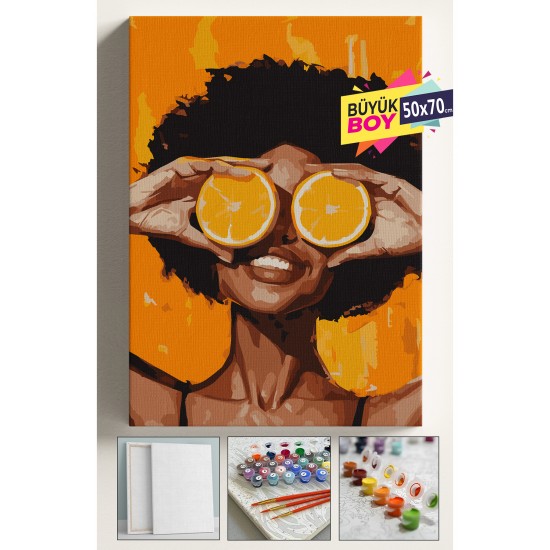 Sayılarla Boyama Seti Numaralı Tuval Fırça Boya Dahil Kasnaklı Set 50x70 Cm - PORTAKAL GÖZLER Sayılarla Boyama Seti Numaralı Tuval Fırça Boya Dahil Kasnaklı Set 50x70 Cm - PORTAKAL GÖZLER