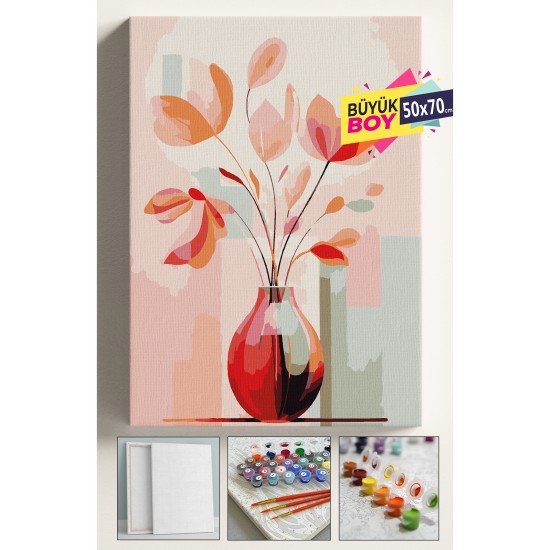 Sayılarla Boyama Seti Numaralı Tuval Fırça Boya Dahil Kasnaklı Set 50x70 Cm - İNCİ 01 Sayılarla Boyama Seti Numaralı Tuval Fırça Boya Dahil Kasnaklı Set 50x70 Cm - İNCİ 01