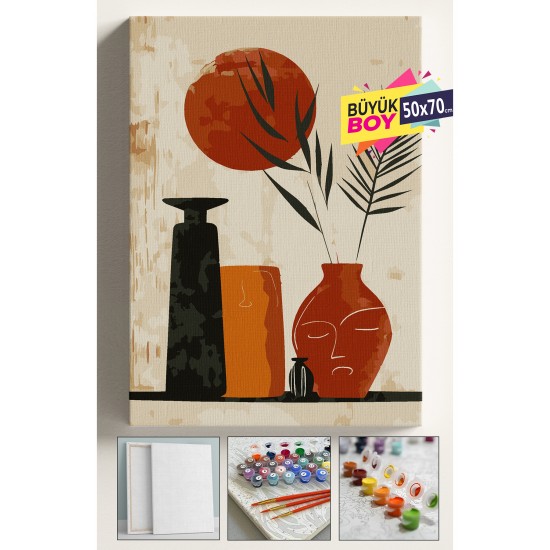 Sayılarla Boyama Seti Numaralı Tuval Fırça Boya Dahil Kasnaklı Set 50x70 Cm - VAZODA 2 Lİ YÜZ Sayılarla Boyama Seti Numaralı Tuval Fırça Boya Dahil Kasnaklı Set 50x70 Cm - VAZODA 2 Lİ YÜZ